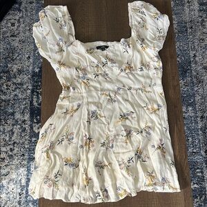 Floral Puff Sleeve Top